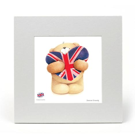 Union Jack Heart Forever Friends LIMITED EDITION Print 