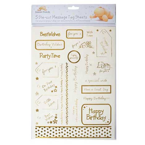 Die-Cut Forever Friends Message Tags (Pack of 5)