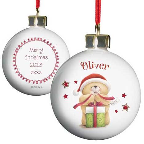 Personalised Forever Friends Christmas Bauble 