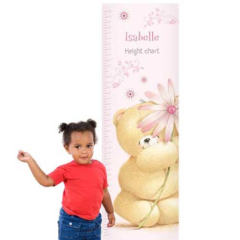 Personalised Forever Friends Big Flower Height Chart 