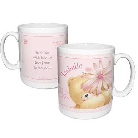 Personalised Forever Friends Big Flower Mug 