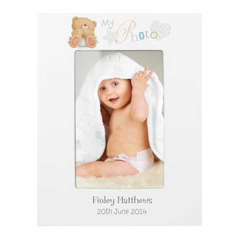 Personalised Forever Friends Baby Photo Frame 