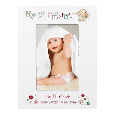 Personalised Forever Friends My 1st Christmas Frame 