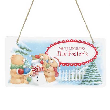 Personalised Forever Friends Christmas Plaque 